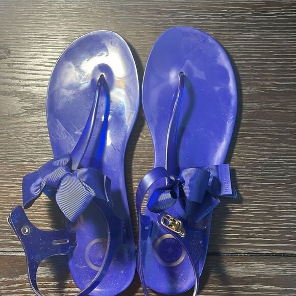 Stylish Purple Bow Sandals - Picture 2 of 7